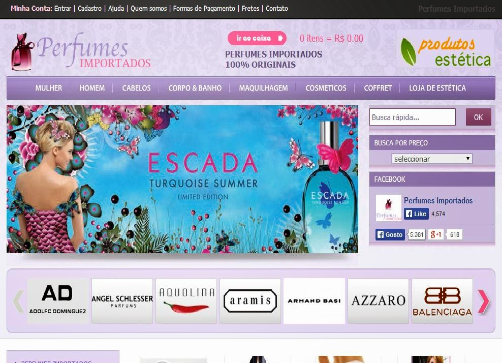 Gerir Pequeno perfumes importados