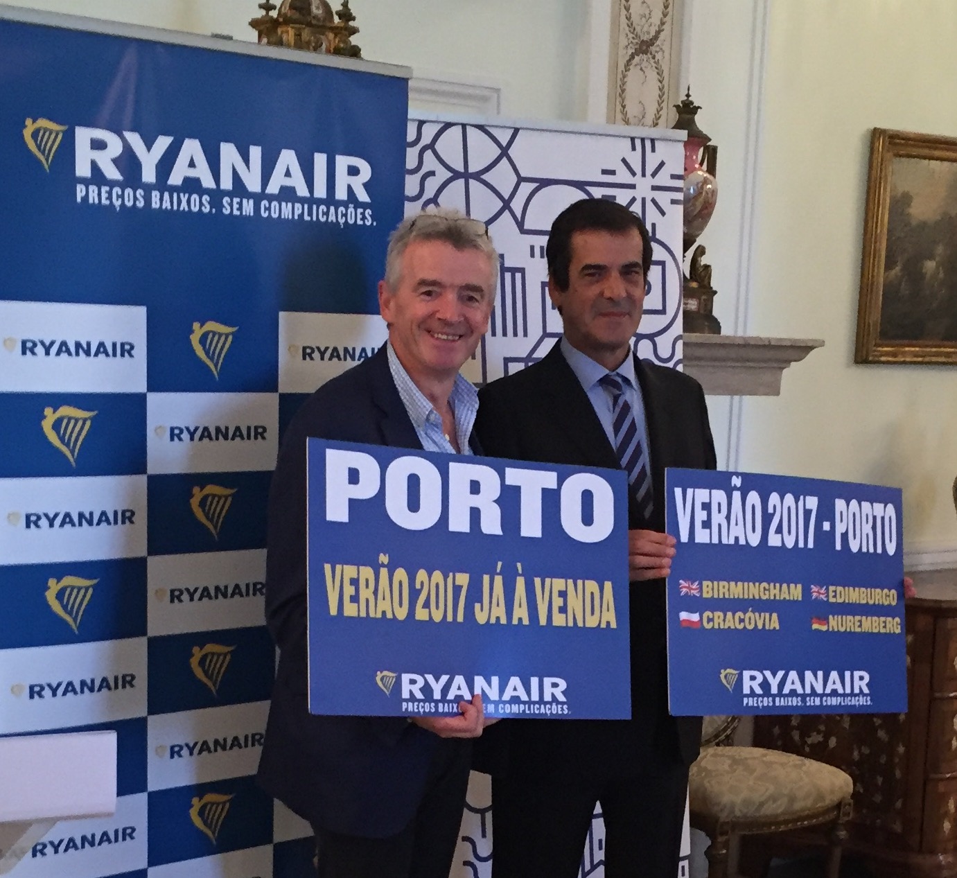 A RYANAIR ANUNCIA O MAIOR CALENDÁRIO DE VERÃO 2017 NO PORTO