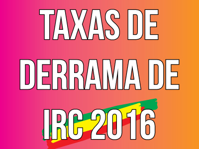 Taxas de Derrama de IRC