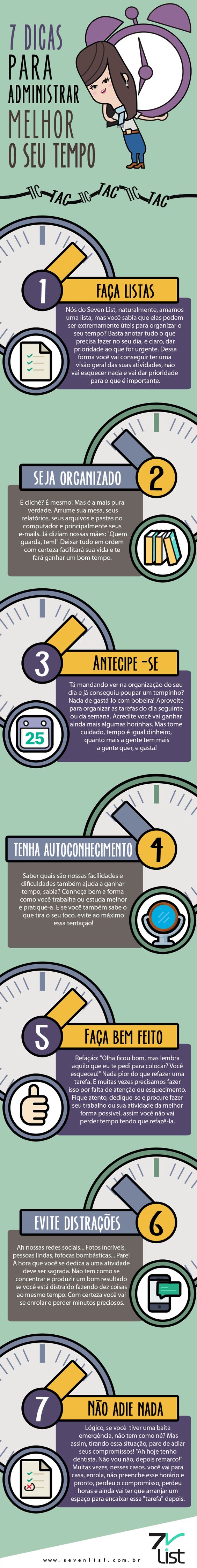 7 dicas para administrar melhor o seu tempo